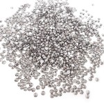 Honbay 1440PCS 5mm ss20 Sparkly Round Flatback Rhinestones Crystals, Non-Self-Adhesive (Mineral Gray)