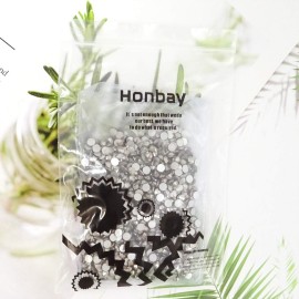 Honbay 1440PCS 5mm ss20 Sparkly Round Flatback Rhinestones Crystals, Non-Self-Adhesive (Mineral Gray) Honbay 1440PCS 5mm ss20 Sparkly Round Flatback Rhinestones Crystals, Non-Self-Adhesive (Mineral Gray)