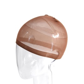 YANTAISIYU 12 Pieces Stocking Wig Caps for Lace Front Wigs Nylon Mesh Wig Cap for Women (Dark Brown)