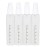 Travigo 4-in-1 Travel Bottle Dispenser, TSA Approved,Includes Four Empty Reusable 1.4 oz. (40 mL) Cosmetic Toiletry Containers for Sanitizer, Soap, Lotions, Skincare, Makeup Products (Black Pink)