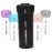 Travigo 4-in-1 Travel Bottle Dispenser, TSA Approved, Includes Four Empty Reusable 1.4 oz. (40 mL) Cosmetic Toiletry Containers for Sanitizer, Soap, Lotions, Skincare, Makeup Products (Black)