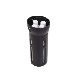 Travigo 4-in-1 Travel Bottle Dispenser, TSA Approved, Includes Four Empty Reusable 1.4 oz. (40 mL) Cosmetic Toiletry Containers for Sanitizer, Soap, Lotions, Skincare, Makeup Products (Black) Travigo 4-in-1 Travel Bottle Dispenser, TSA Approved, Includes Four Empty Reusable 1.4 oz. (40 mL) Cosmetic Toiletry Containers for Sanitizer, Soap, Lotions, Skincare, Makeup Products (Black)