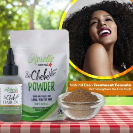 Roselle Naturals Chebe Oil for Hair Growth 2 Fl Oz Chebe Powder 20g Imported from Chad, Africa Chebe Powder Hair Oils for Stronger Longer Thicker Hair Roselle Naturals Chebe Oil for Hair Growth 2 Fl Oz Chebe Powder 20g Imported from Chad, Africa Chebe Powder Hair Oils for Stronger Longer Thicker Hair