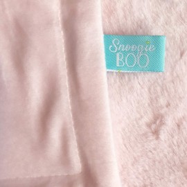 HappyCare Tex SNOOGIE Boo Ultra-Soft Baby Faux Fur Hooded Towel, Pink Small