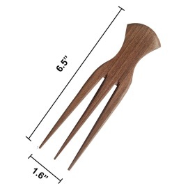 Plai Na Afro Pick Comb for African Hair | Wooden Parting Comb for Braiding & Cornrows