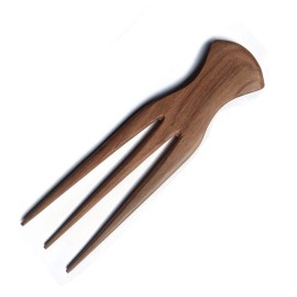 Plai Na Afro Pick Comb for African Hair | Wooden Parting Comb for Braiding & Cornrows