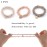 Brinie Hair Ties White Elastic Hair Scrunchies Crystal Hair Bands Bead Ponytail Holders Hair Accessories for Women and Girls (Pack of 3)