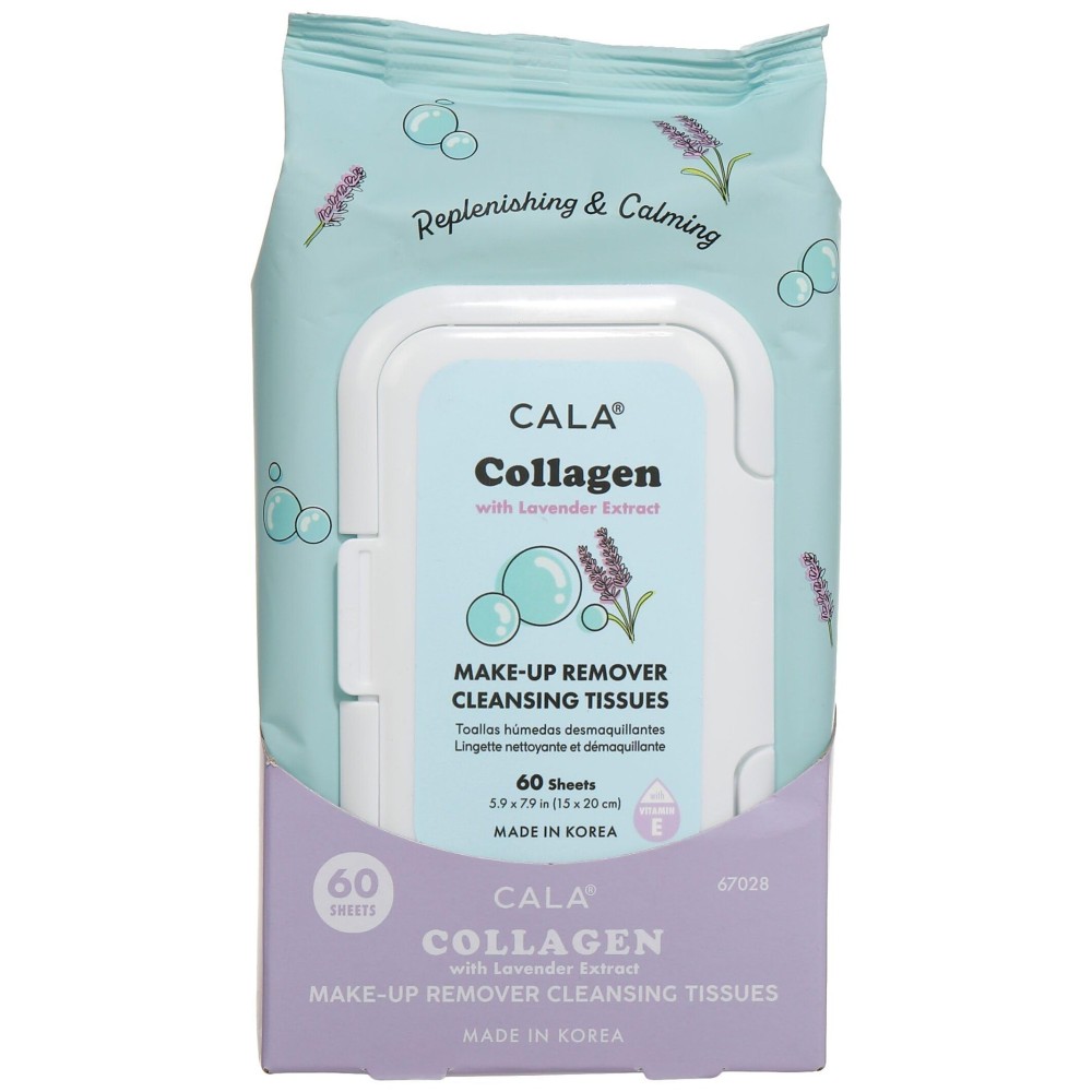 Cala Makeup Remover Cleansing Tissues Collagen with Lavender Extract Cala Makeup Remover Cleansing Tissues Collagen with Lavender Extract