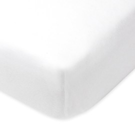 HonestBaby unisex-baby Fitted Crib Sheets Set Standard Mattress, 100% Organic Cotton Baby Boys, Girls, Neutral, 1 Pack - Rainbow Stripe, One Size