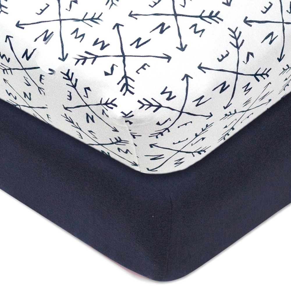 HonestBaby unisex-baby Classics Fitted Crib Sheets Set Standard Mattress, 100% Organic Cotton Baby Boys, Girls, Neutral, 1 Pack - White (Mini), One Size