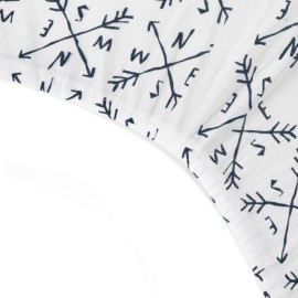 HonestBaby unisex-baby Classics Fitted Crib Sheets Set Standard Mattress, 100% Organic Cotton Baby Boys, Girls, Neutral, 1 Pack - White (Mini), One Size