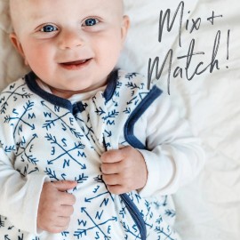 HonestBaby unisex-baby Classics Fitted Crib Sheets Set Standard Mattress, 100% Organic Cotton Baby Boys, Girls, Neutral, 1 Pack - White (Mini), One Size