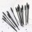 AKOAK 100 Pcs Disposable Eyelash Mascara Brushes, Makeup Spoolies Bulk, Mini Mascara Wands Brush for Eye Lashes Extension Eyebrow and Makeup, Black