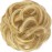 FESHFEN Messy Bun Hair Piece - Large Wavy Curly Elastic Hair Bun Scrunchies Ponytail Extensions Synthetic Chignon Hairpieces for Women, Strawberry Blonde & Bleach Blonde 1.94oz