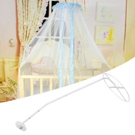 Weiyirot Net Stand, Adjustable Crib Canopy Holder, Clip-on Net Holder Support Bracket Mounting Rack Accessories for Home Crib Cot Bed, Easy Assembly & Installation