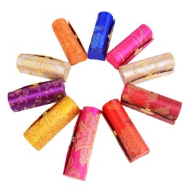 Bleiou 12 Pcs Lipstick Case with Mirror Floral Design Lipstick Holder Flower Printing Lip Stick Box (Pattern B) Bleiou 12 Pcs Lipstick Case with Mirror Floral Design Lipstick Holder Flower Printing Lip Stick Box (Pattern B)