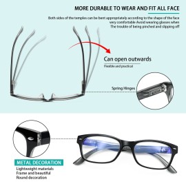 SIGVAN Reading Glasses 5 Packs Blue Light Blocking Eyeglasses Quality Spring Hinge Colorful Computer Readers for Women Men (5 Mix, 1.75, multiplier_x) SIGVAN Reading Glasses 5 Packs Blue Light Blocking Eyeglasses Quality Spring Hinge Colorful Computer Readers for Women Men (5 Mix, 1.75, multiplier_x)