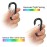 Sprookber 3 Aluminum Carabiner D Ring, Caribeener Clips, Spring Snap Hook for Keychain Clip, Set of 10 (Black)
