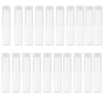 SYBL 24PCS/4g White Empty Lipstick Lip Balm Tube Rotating Type Plastic Empty Makeup DIY Lip Gross Balm Tube Container Holder Lip Gloss Case Tube Bottle with Cap for Handcrafting Lip Body Balms