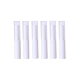 SYBL 24PCS/4g White Empty Lipstick Lip Balm Tube Rotating Type Plastic Empty Makeup DIY Lip Gross Balm Tube Container Holder Lip Gloss Case Tube Bottle with Cap for Handcrafting Lip Body Balms