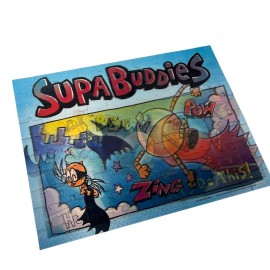 University Games | Dog Man Supa Buddies Lenticular 100 Piece Puzzle