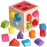 BESTAMTOY Shape Sorter Toy My First Wooden 12 Building Blocks Geometry Learning Matching Sorting Gifts Didactic Classic Toys for Toddlers Baby Kids 31 Years Old Up Fourteen Hole Toy
