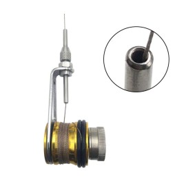 Otomin Fishing Bobbin Knotter FG GT RP Line Wire Knotting Tool Fishing Line Winder Assist Knotting Connector Accessories (Blue)