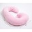 1 MIDDLE ONE Pregnancy Pillow, C Shaped Body Pillow for Maternity Support, Pregnant Women Sleeping Pillow with Velour Cover (Light Pink)