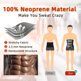 Hidyliu Mens Workout Waist Trainer Neoprene Corset Sauna Sweat Trimmer Cincher Slimming Belly with Belts (Grey Waist Trainer Belt, L) Hidyliu Mens Workout Waist Trainer Neoprene Corset Sauna Sweat Trimmer Cincher Slimming Belly with Belts (Grey Waist Trainer Belt, L)