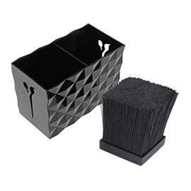 Salon Shears Rack for Hair Stylist Scissors Container for Pet Grooming Hair Cutting Organizer Storage Box Salon Shear Holder Combs Clips Brushes Hairdressing Combs Organizer (Black)