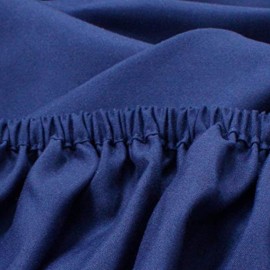 CaSaJa Microfiber 3 Pack Porta Mini Crib Sheets, Pack N Play Sheets with Comfy Napping Surface for Baby, Silky Soft Breathable Safe Playard Playpen Sheets Set, 24x38x5, Navy Gray and Navy