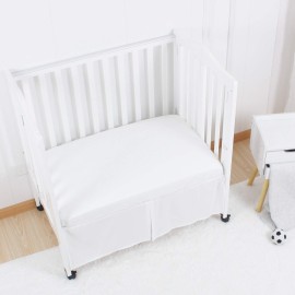 CaSaJa Microfiber 3 Pack Porta Mini Crib Sheets, Pack N Play Sheets with Comfy Napping Surface for Baby, Silky Soft Breathable Safe Playard Playpen Sheets Set, 24x38x5, Gray Pink and White