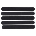 5pcs Profestional Black Straight Sanding Nail File Double Sided Round Head Nail File Salon Nail Art Tool for Natural Nails,Fales Nails and Nail Extensions 7 x 0.8 x 0.2in