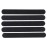 5pcs Profestional Black Straight Sanding Nail File Double Sided Round Head Nail File Salon Nail Art Tool for Natural Nails,Fales Nails and Nail Extensions 7 x 0.8 x 0.2in