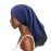 Dreadlock Tube Satin Sleep Cap for Braids Dark Blue