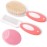 Baby Hair Brush and Comb Set for Newborns & ToddlersNatural Soft BristlesIdeal for Cradle Cap Baby Registry Gift (Pink)