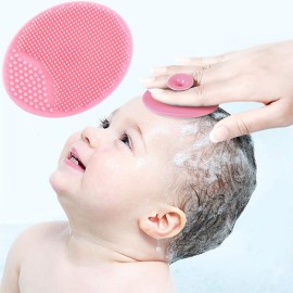 Baby Hair Brush and Comb Set for Newborns & ToddlersNatural Soft BristlesIdeal for Cradle Cap Baby Registry Gift (Pink)