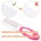 Baby Hair Brush and Comb Set for Newborns & Toddlers | Natural Soft Goat Bristles | Ideal for Cradle Cap | Perfect Baby Registry Gift (Red)