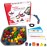 edxeducation FunPlay Attribute Beads - Homeschool Kit for Kids - 60 Wooden Lacing Beads + 2 Laces + 40 Activities + Messy Tray