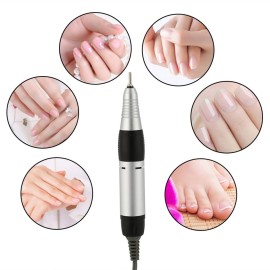 Electric Nail Drill Machine,Nail Drill Handpiece 4000rpm Electric Nail Art Drill Handle Handpiece Manicure Pedicure Tools Accessories for Acrylic Gel Nails(black)