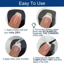 TailaiMei 1752 Pieces 3 Designs French Manicure Nail Art Stickers, Self-Adhesive Nail Tips Guides for DIY Decoration Stencil Tools (36 Sheets) TailaiMei 1752 Pieces 3 Designs French Manicure Nail Art Stickers, Self-Adhesive Nail Tips Guides for DIY Decoration Stencil Tools (36 Sheets)