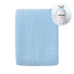 CREVENT 30\'\'X40\'\' Soft Cozy Warm Baby Blankets for Boys Girls Solid Color - All Season Use - Newborn Essentials (Wave Blue)