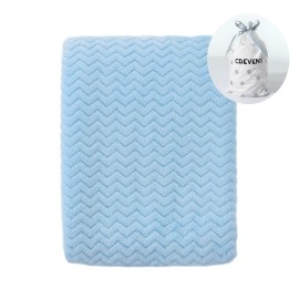 CREVENT 30\'\'X40\'\' Soft Cozy Warm Baby Blankets for Boys Girls Solid Color - All Season Use - Newborn Essentials (Wave Blue)