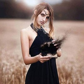 Chicque Boho Head Chain Crescent Head Jewelry Rhinestone Headpiece Moon Hair Chain Wedding Festival Hair Accessories for Women and Girls