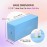 PANA Nail Drill Bit Holder Stand Display Organizer- Dust Proof Storage Container Box Case Tools for Home Use or Nail Salon - (30 Holes, Blue) (Drill Bits Not Included)