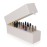 PANA Rectangle Nail Drill Bit Holder Display Organizer Case - Dustproof Carbide Bit Storage Container Box For Manicure Tools Nail Salon - 30 Holes White (Drill Bits Not Included)