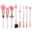 Anime Moon Makeup Brushes, Pink Magic Wand Metal Handle, Professional Eye/Face/Lip Makeup Brushes Tool Sets & Kits Cosplay, Valentine/Halloween/Christmas Gifts