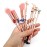 Anime Moon Makeup Brushes, Pink Magic Wand Metal Handle, Professional Eye/Face/Lip Makeup Brushes Tool Sets & Kits Cosplay, Valentine/Halloween/Christmas Gifts