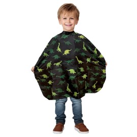Kids Barber Cape For Boys Hair Cutting at Home, Salon or Barber Shop, Kids Hair Cutting Cape for Boys and Toddlers, Adjustable Neck with Plastic Snaps, Dinosaur Kids Barber Cape For Boys Hair Cutting at Home, Salon or Barber Shop, Kids Hair Cutting Cape for Boys and Toddlers, Adjustable Neck with Plastic Snaps, Dinosaur