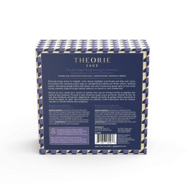 THEORIE Purple Sage Travel Set - Brightening Shampoo & Conditioner minis - Color Repair Formula - Eliminate Brassiness & Yellowing - Suited for Blonde & Highlighted Hair, Bottles 90mL each THEORIE Purple Sage Travel Set - Brightening Shampoo & Conditioner minis - Color Repair Formula - Eliminate Brassiness & Yellowing - Suited for Blonde & Highlighted Hair, Bottles 90mL each